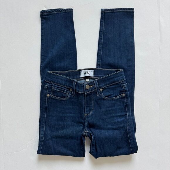 Piage Verdugo Ankle Straight Leg Blue Asbury Wash Size 24 - Picture 2 of 9